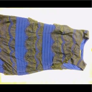 Straps knee length dress